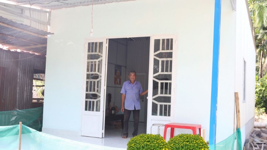 Căn nhà kiên cố giúp hộ nghèo an tâm sinh sống, vươn lên trong năm mới. Ảnh: Hoàng Lộc