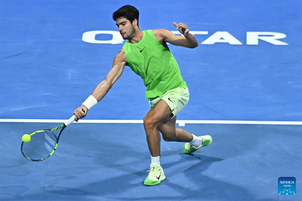Tennis player Carlos Alcaraz. Photo: Xinhua