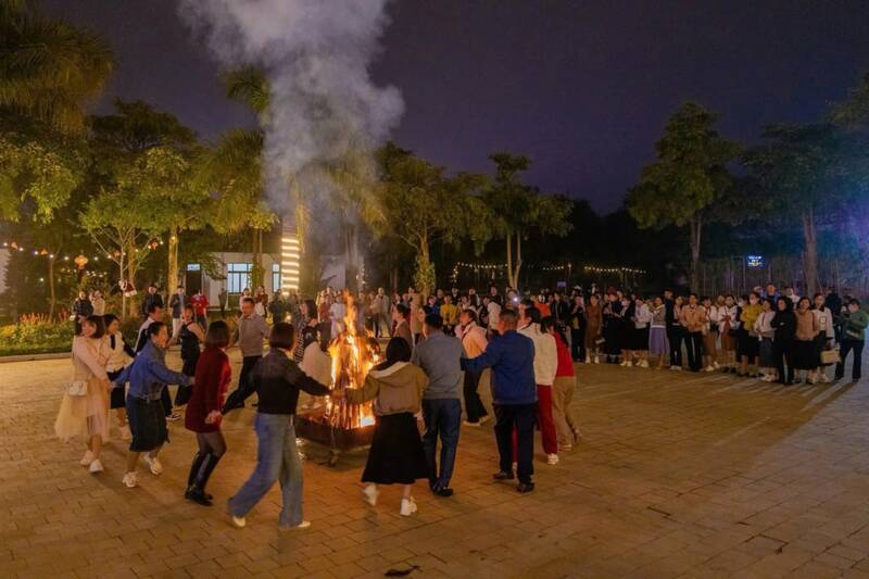 Thảo Nguyên Resort, phường Thảo nguyên kín phòng đầu năm mới. Ảnh: Nhật Minh