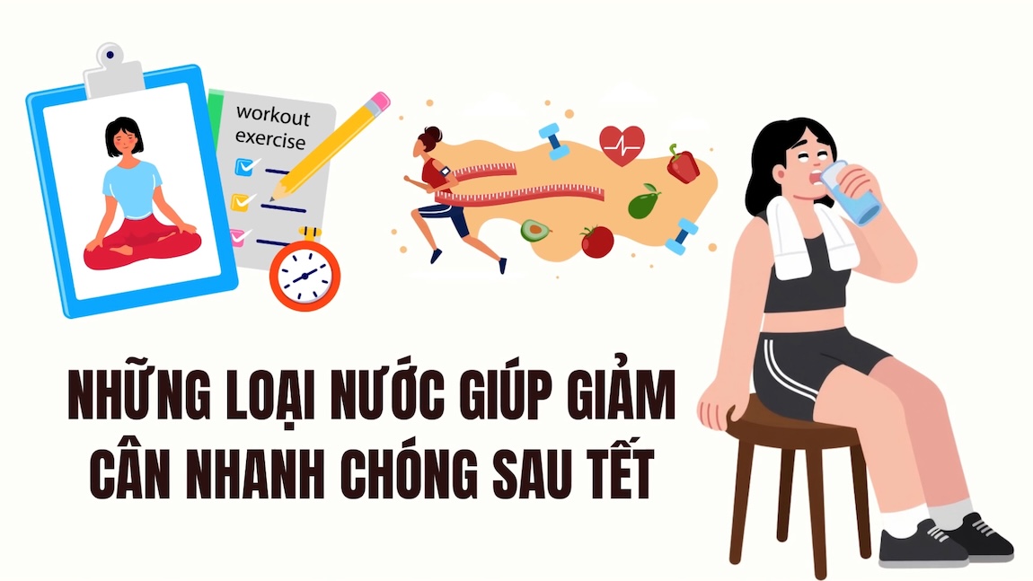 Types of drinks that help lose weight quickly after Tet