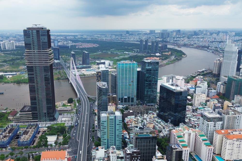 Ho Chi Minh City plans to build a 99-story financial tower in Thu Thiem New Urban Area. Photo: Anh Tu