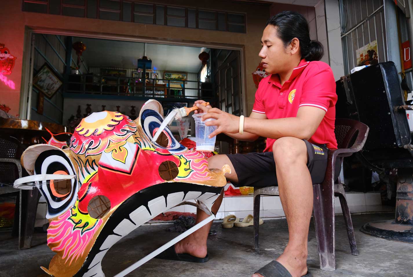 Thành viên trong đoàn. Ảnh: Mỹ Ly