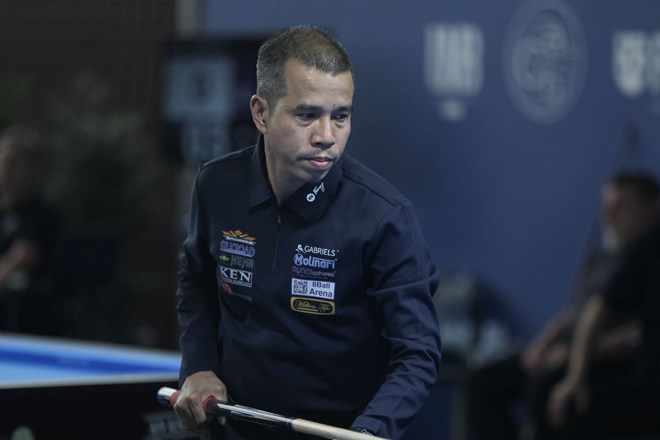 Billiard player Tran Quyet Chien will go to Germany to compete in the 2026 World Team 3-Bang Carom Tournament. Photo: UMB