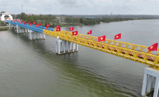 New appearance of Hien Luong Bridge Relic after restoration. Photo: Nguyen Luan