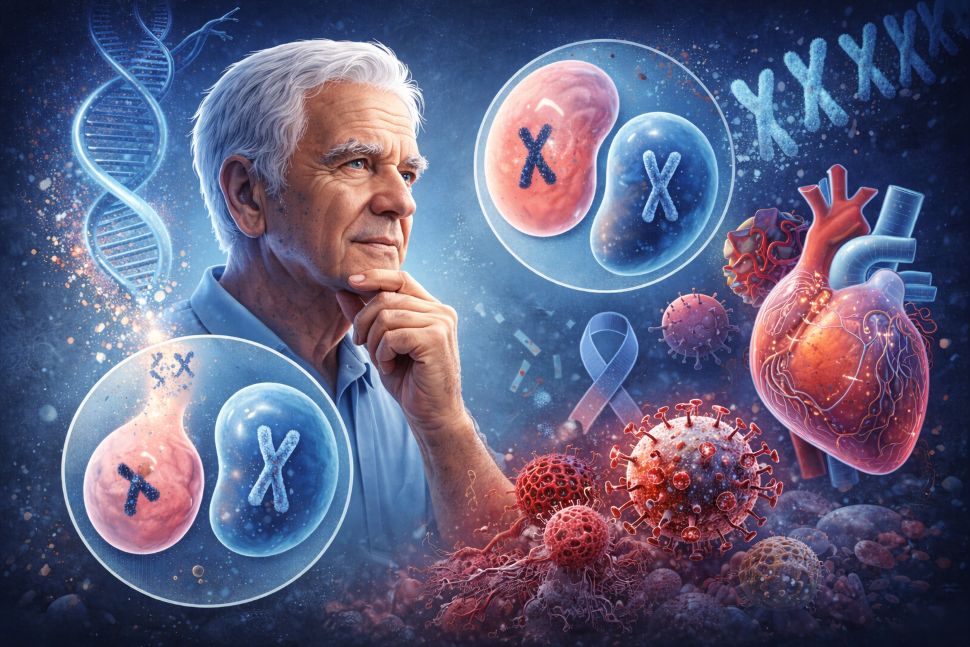 Loss of the Y chromosome in older men may be related to many dangerous diseases