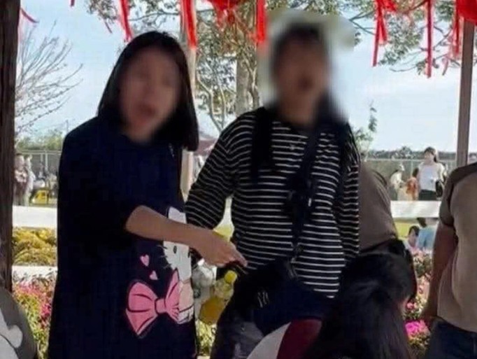 Công an vào cuộc vụ xô xát do giành ghế ngồi ở quán cà phê trong ngày Tết ở Đắk Lắk. Ảnh: Người dân cung cấp
