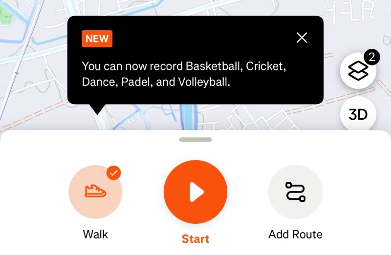 Strava physical activity tracking platform is implementing a series of new activity categories. Photo: Quang Minh