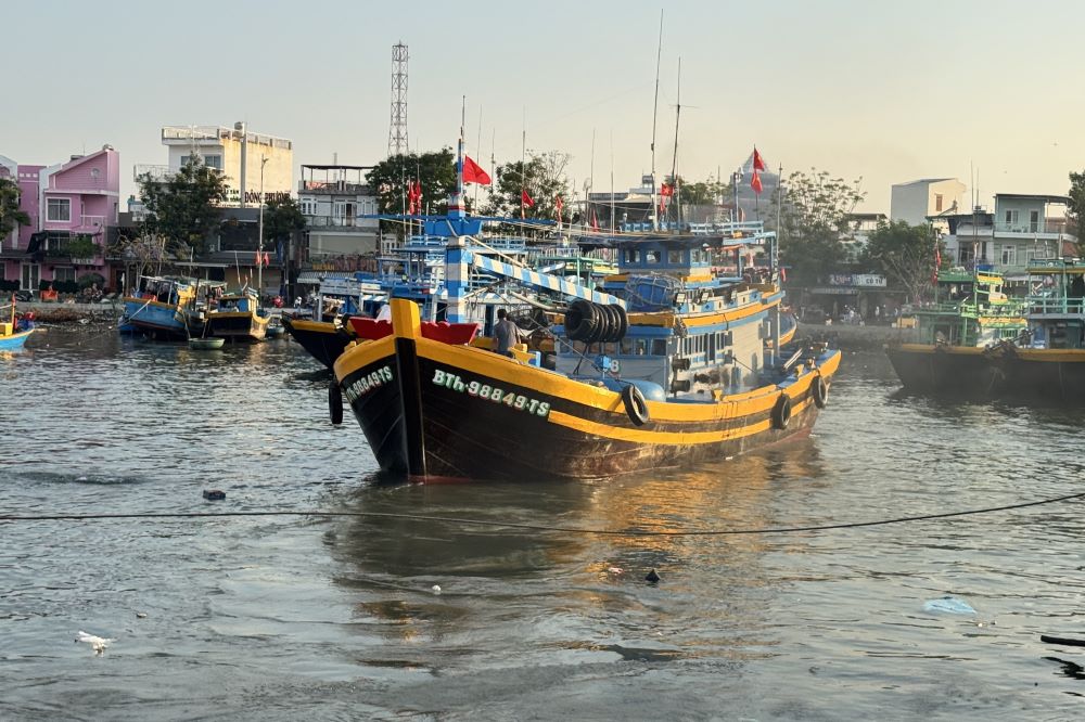 Départ des bateaux de pêche