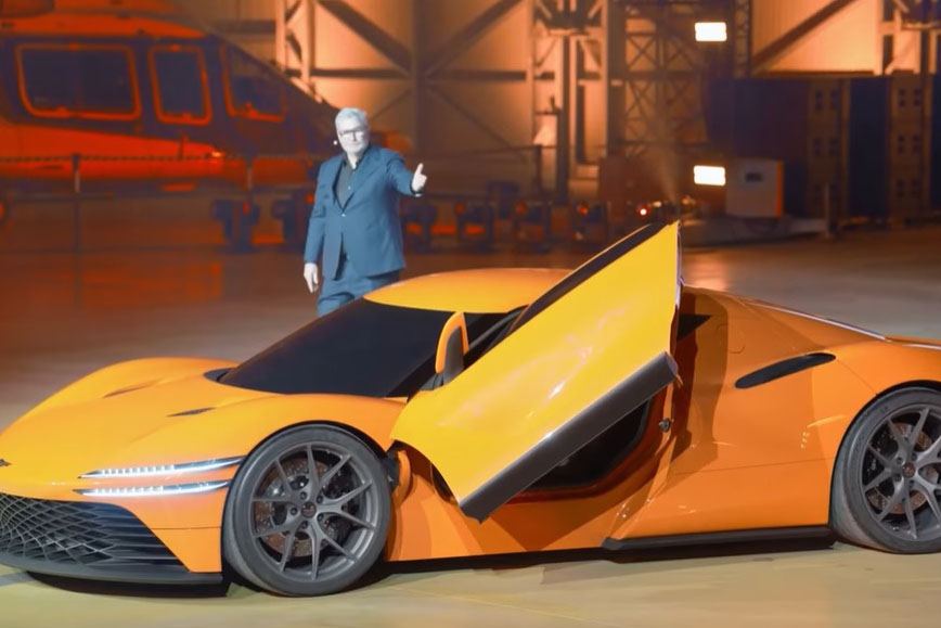 Hyundai Genesis Magma GT Concept is oriented to develop into Genesis's flagship supercar model in the high-performance car strategy before 2030. Photo: Cut from video