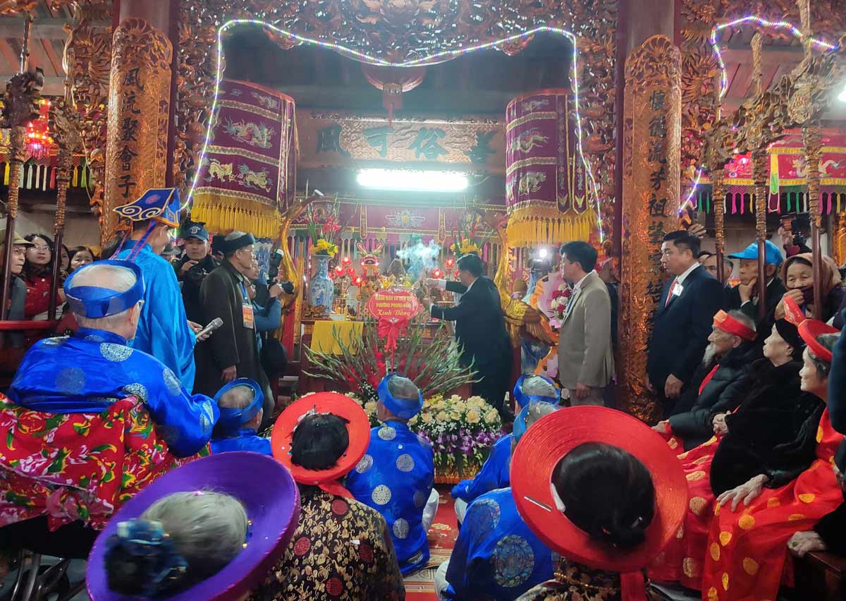 Lễ hội Tiên Công, phường Phong Cốc, tỉnh Quảng Ninh. Ảnh: Đoàn Hưng