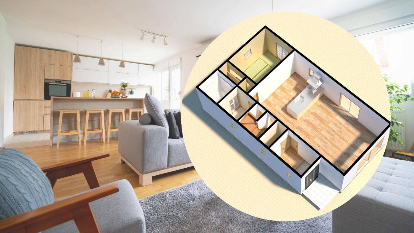 Percentage deviation is one of the common house decoration errors. Graphics: Thanh Thanh