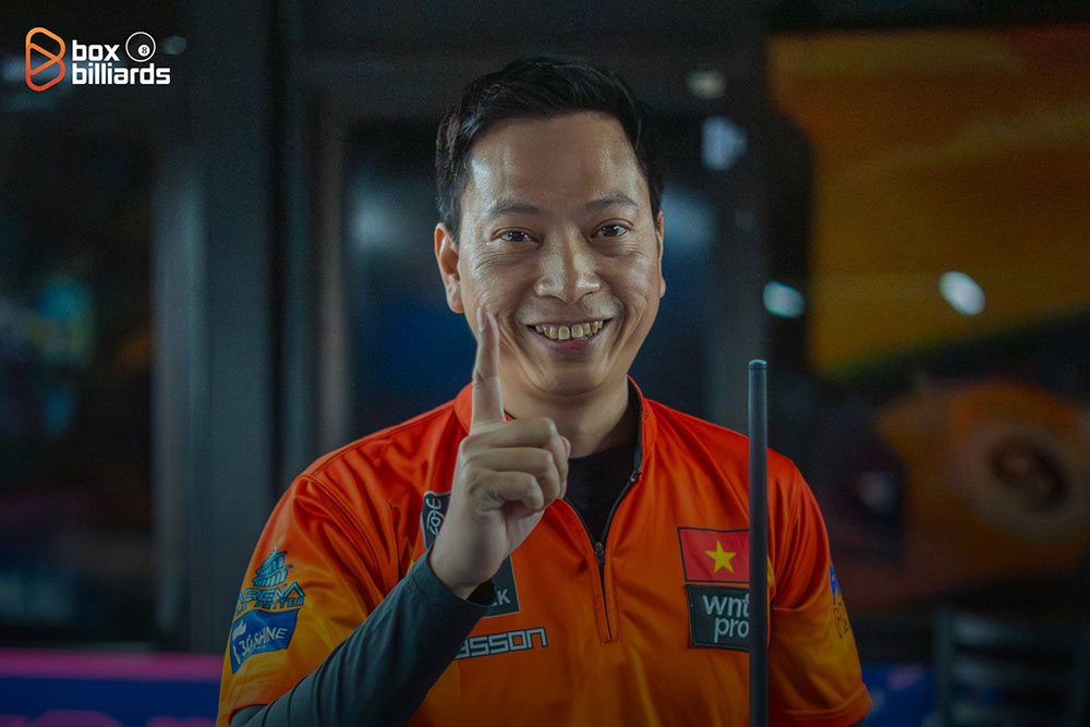 Duong Quoc Hoang shows impressive form in Premier League Pool 2026. Photo: Box Billiards