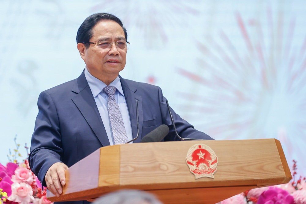 Prime Minister Pham Minh Chinh requested the Government Office to focus on deploying tasks right from the first day after Tet. Photo: Nhat Bac