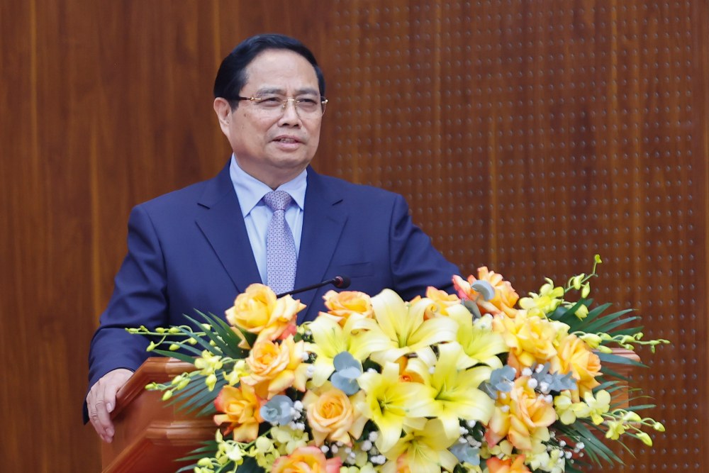 Thủ tướng Chính phủ Phạm Minh Chính phát biểu. Ảnh: Nhật Bắc