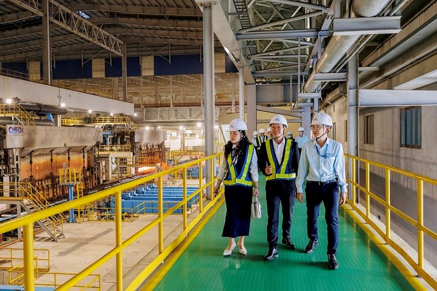 Hoa Phat Dung Quat Steel Joint Stock Company (Quang Ngai) is currently recruiting about 2,000 workers. Photo: Hoa Phat Dung Quat Steel