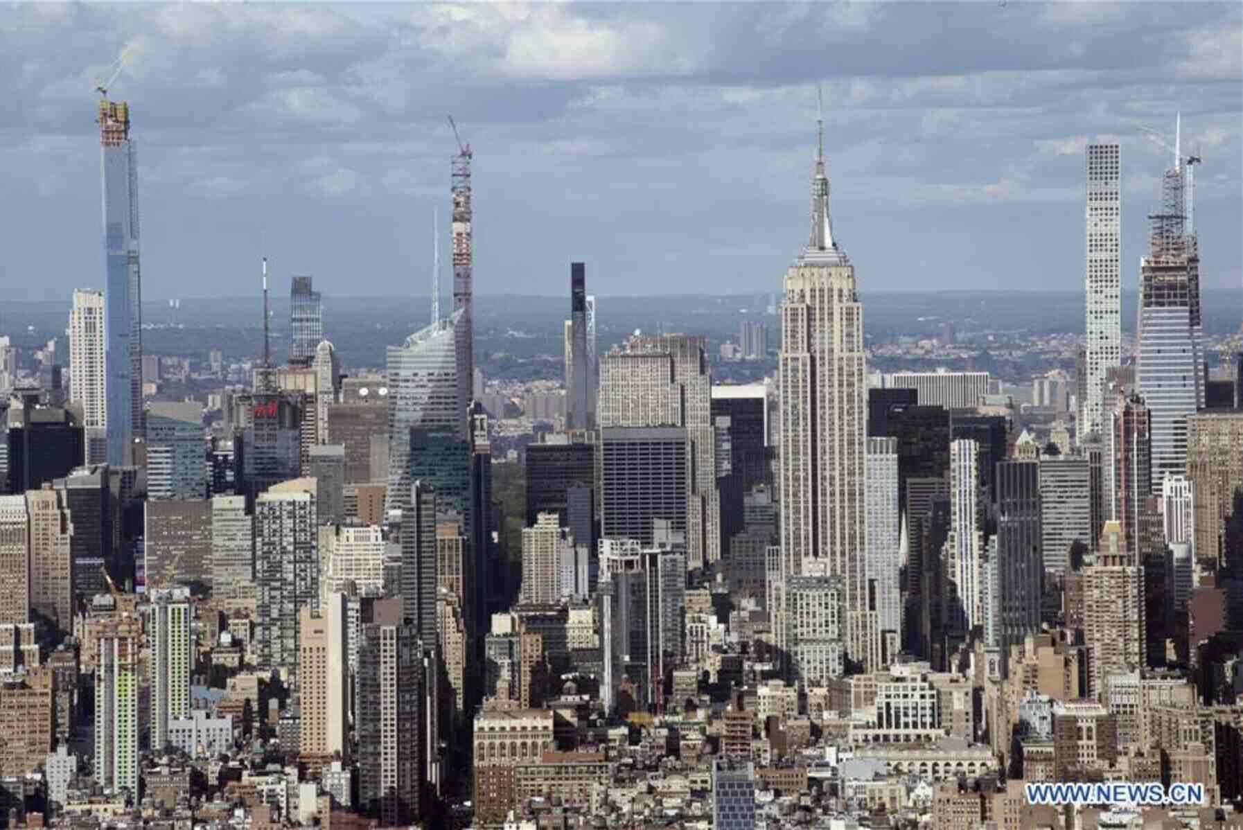A corner of New York City, USA. Photo: Xinhua