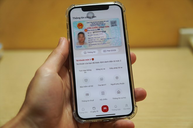 Level 2 VNeID account. Photo: Huu Chanh.