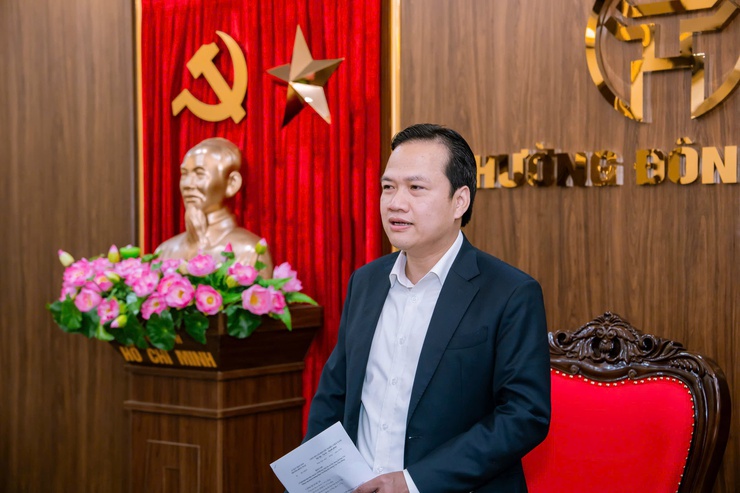 Đảng ủy phường Đông Ngạc quán triệt nhiệm vụ công tác giải phóng mặt bằng (GPMB) dự án đường Tây Thăng Long ngay sau Tết Nguyên đán Bính Ngọ năm 2026. Ảnh: Mạnh Hùng