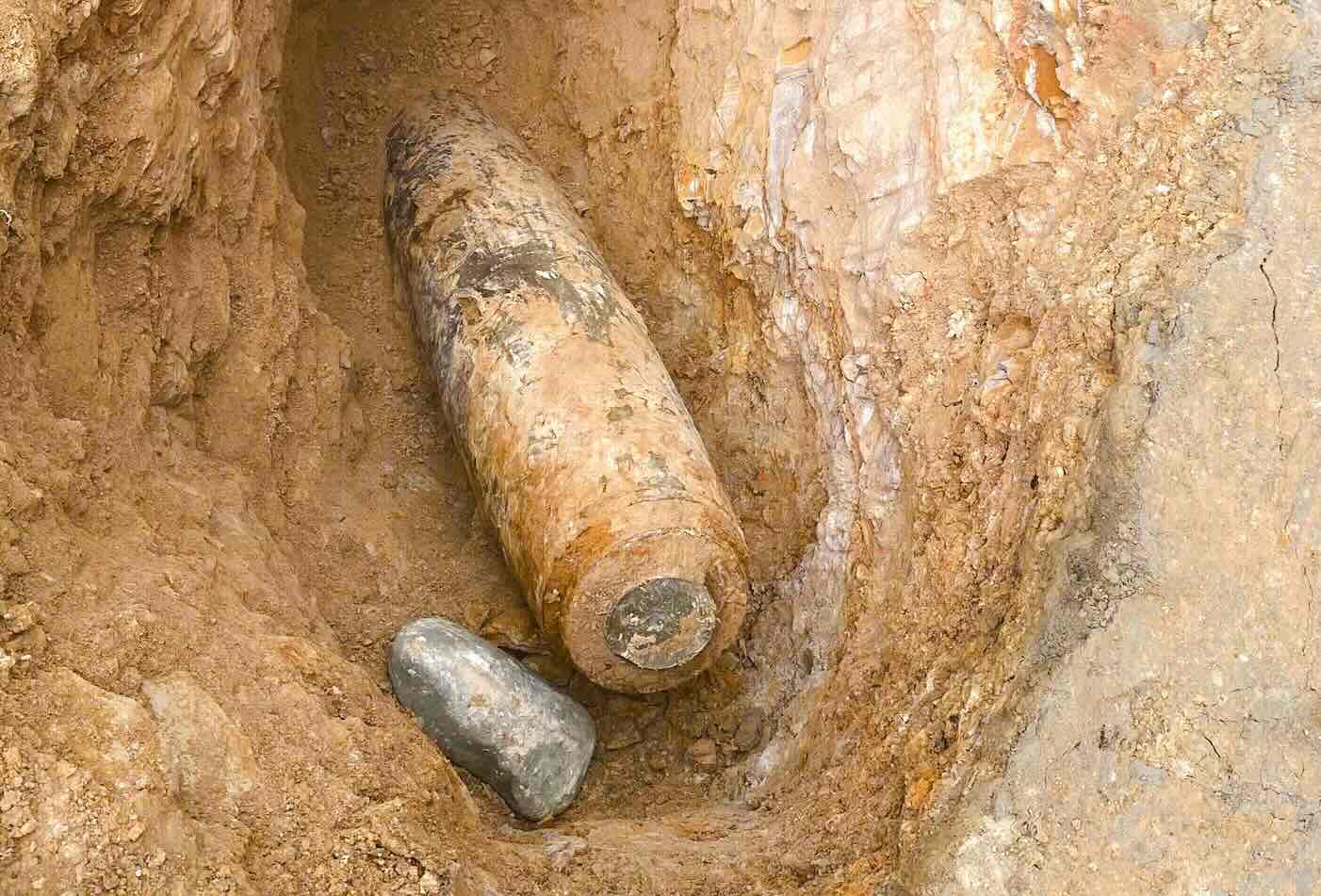 MK82 bomb discovered in Quang Tri. Photo: PeaceTrees VietNam