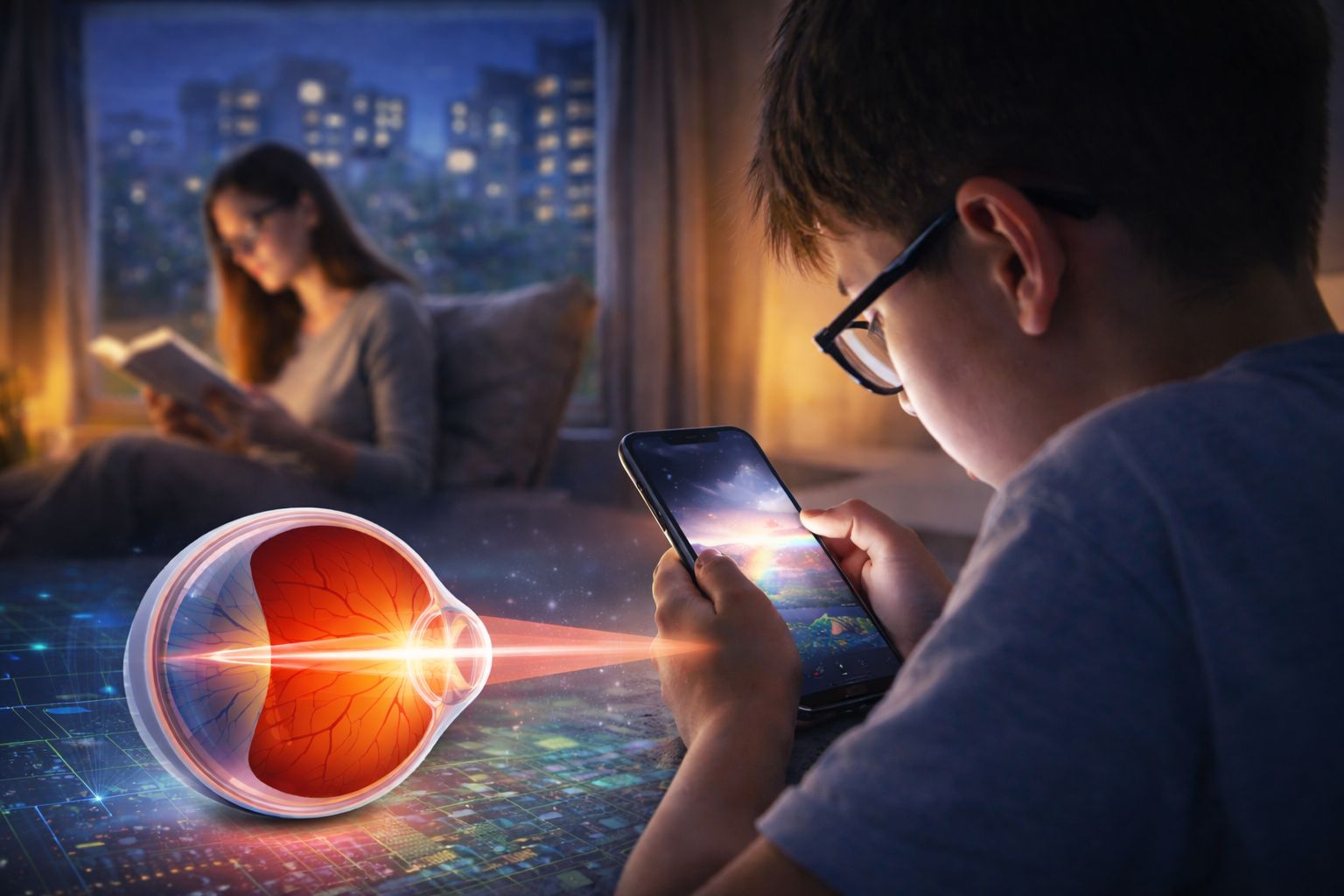 Nearsightedness can stem from being indoors a lot