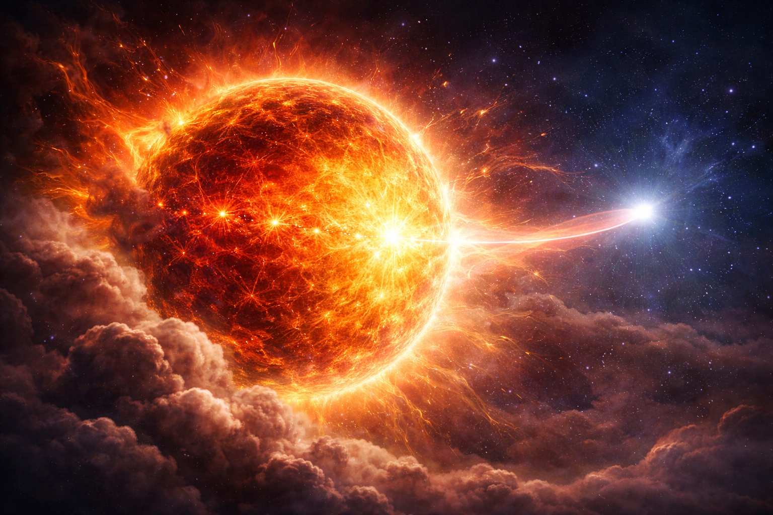 Largest star in the universe causes controversy about evolutionary state