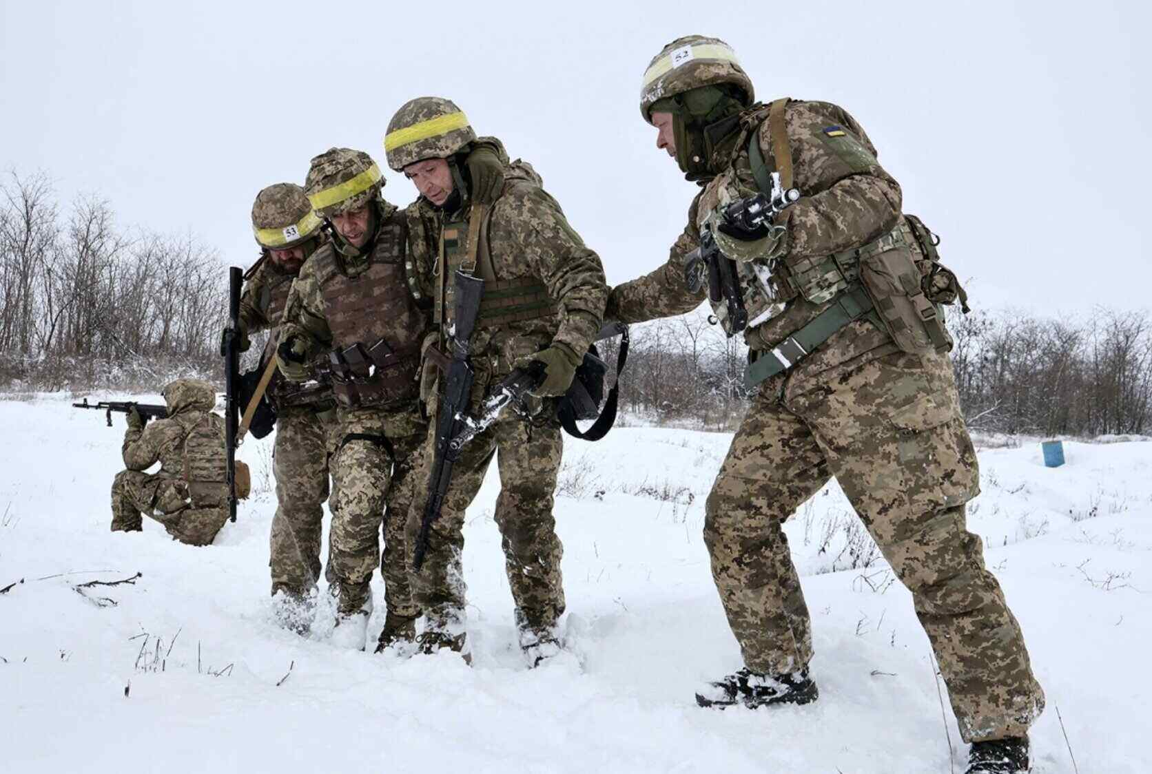 New recruits of the 65th Mechanized Brigade of the Ukrainian Armed Forces participate in military training near the front lines in the Zaporizhzhia region, December 29, 2025. Photo: 65th Mechanized Brigade of Ukraine