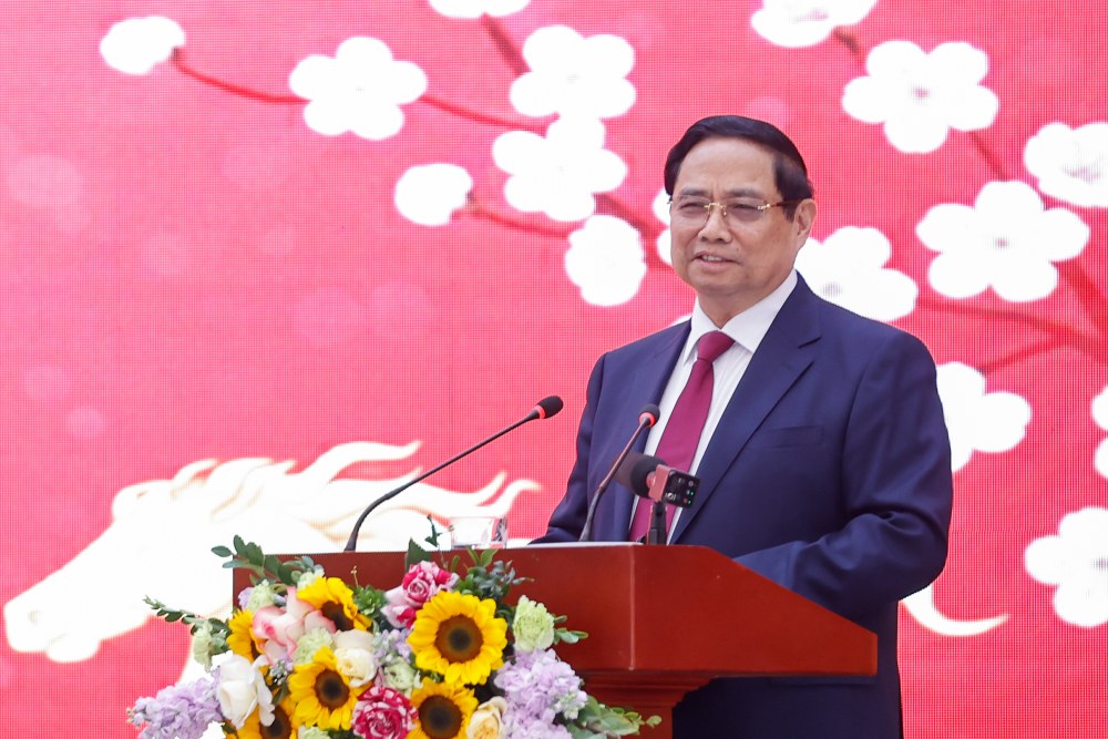 Thủ tướng Chính phủ Phạm Minh Chính nhấn mạnh việc rà soát cơ chế, chính sách, trao quyền tự chủ, tự chịu trách nhiệm cao hơn nữa cho Viện. Ảnh: Nhật Bắc