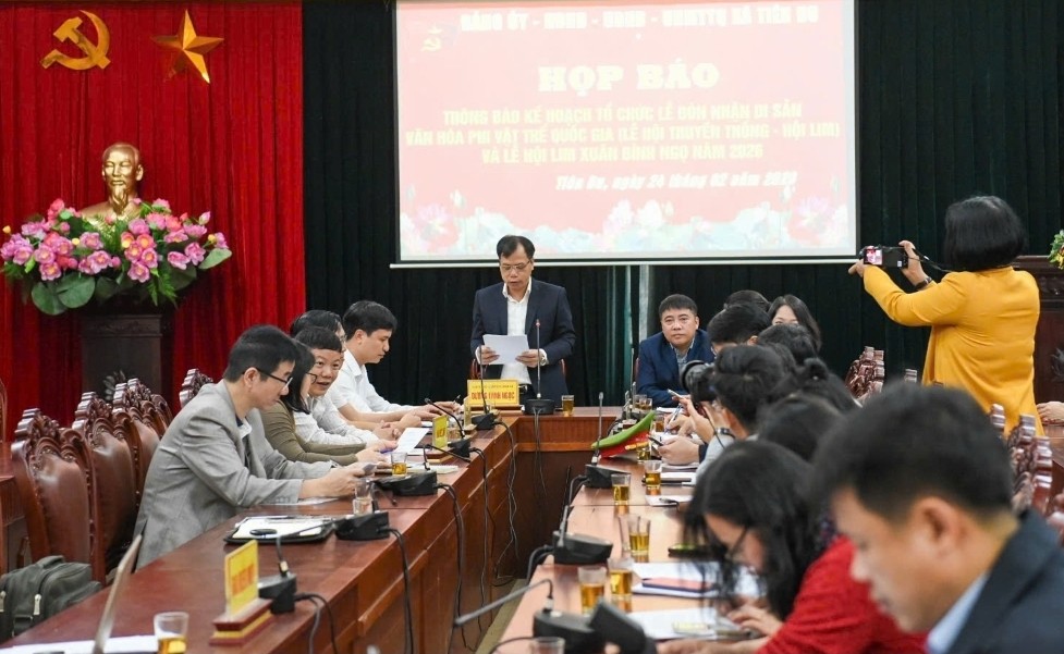 Quang cảnh buổi họp báo. Ảnh: PV