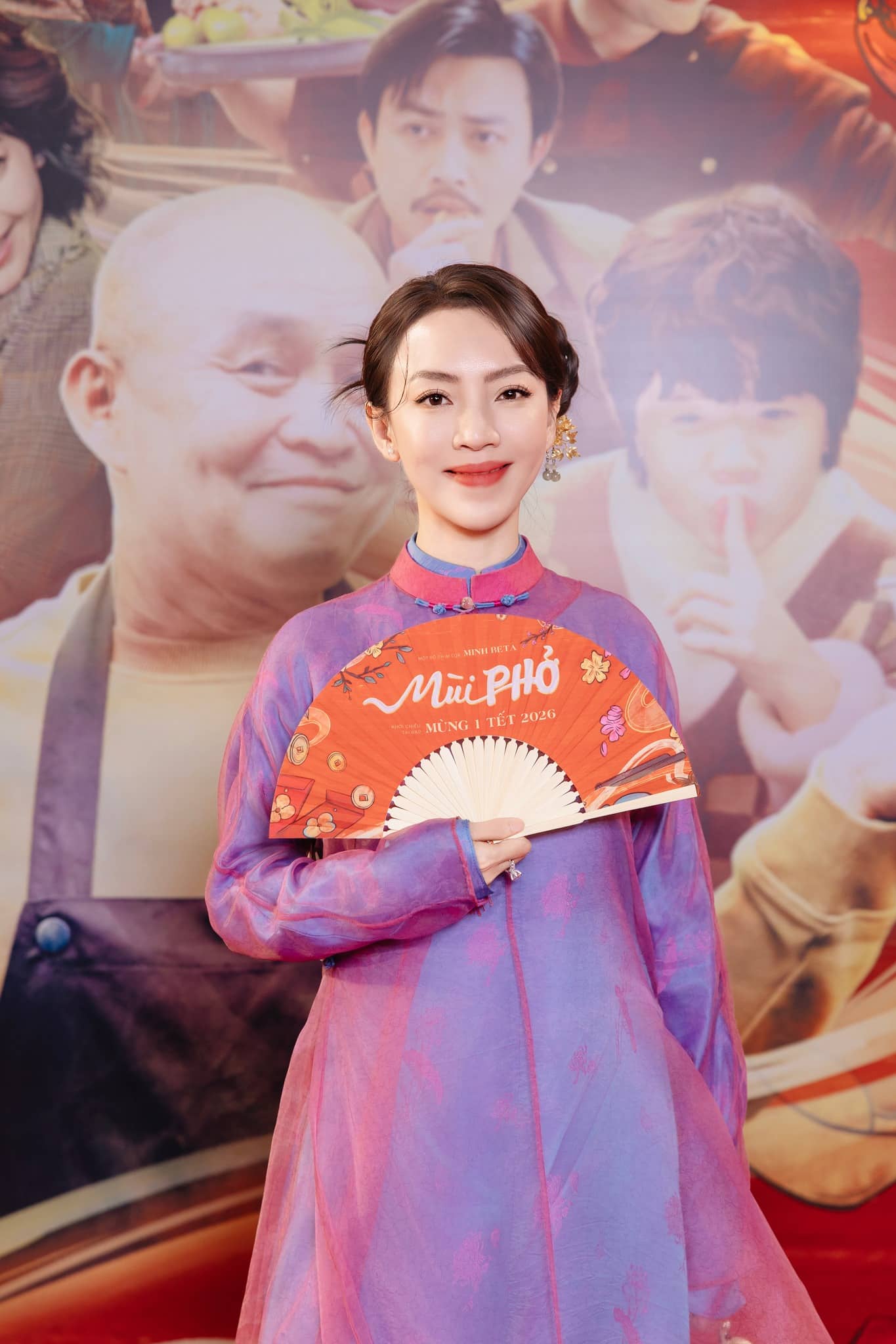 Thu Trang trong sự kiện ra mắt phim “Mùi phở“. Ảnh NVCC