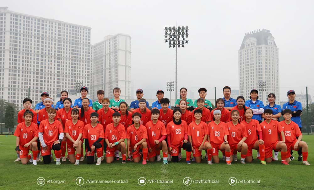 Vietnam U20 women's team aims for the Asian tournament. Photo: VFF