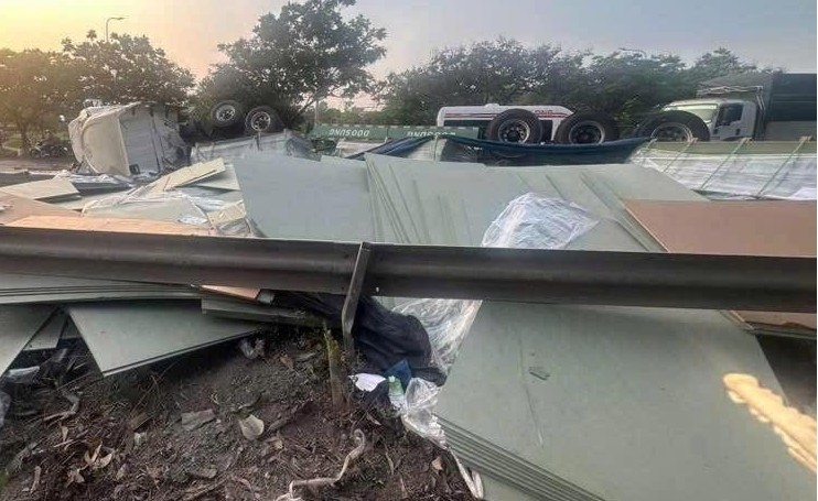 Hiện trường vụ tai nạn. Ảnh: Bạn đọc cung cấp