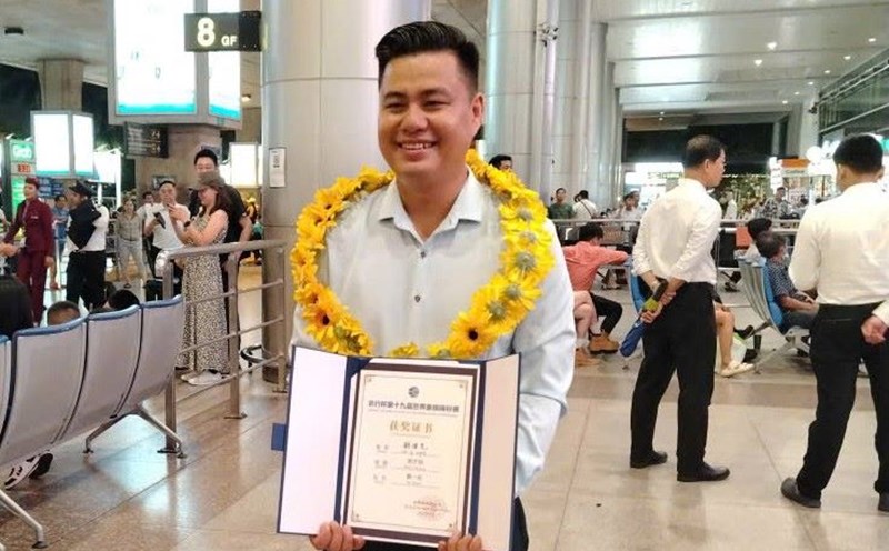 Chess player Lai Ly Huynh of Vietnamese chess. Photo: Nguyen Dang