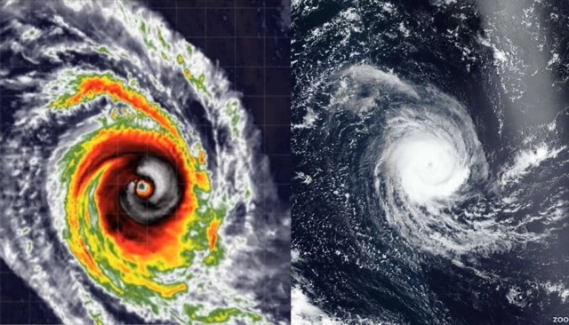 Infrared satellite image of tropical storm Horacio in eastern Madagascar on February 23 (local time), at the time Horacio was a Category 5 storm with winds of 260 km/h. Photo: NOAA/RAMMB/University of Colorado