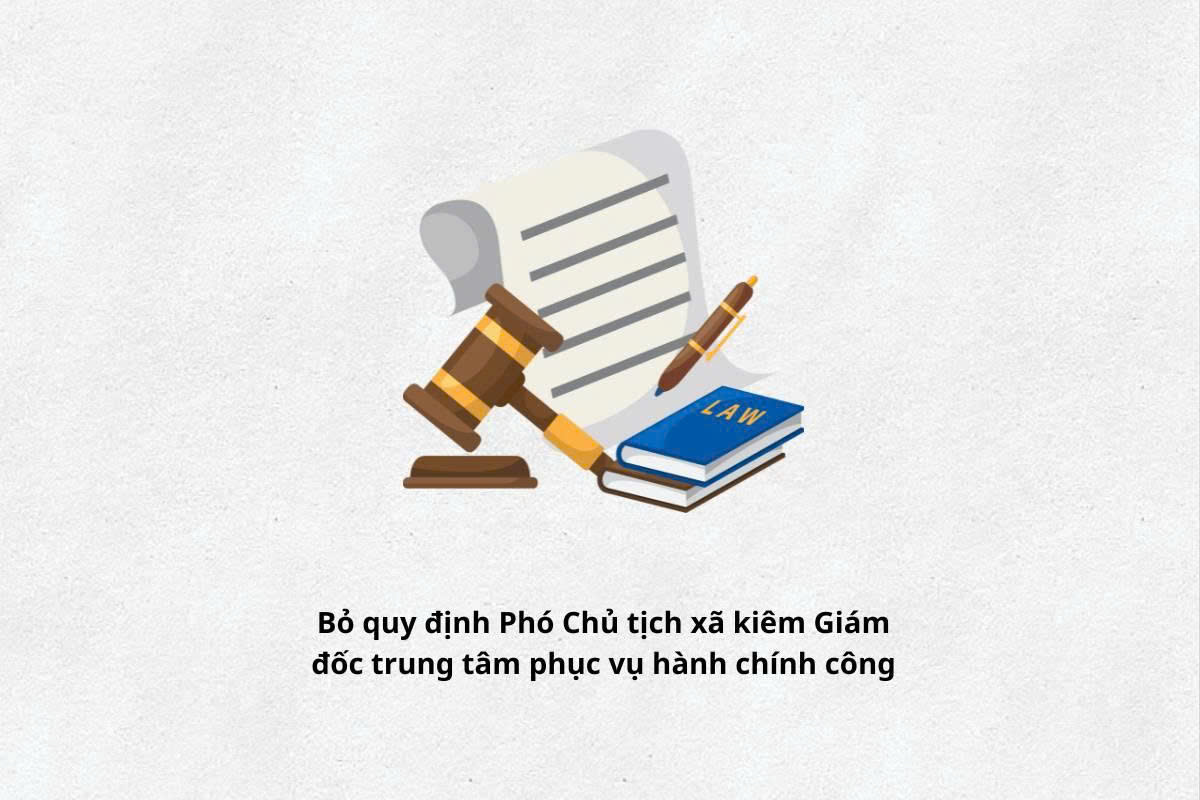 Removing the regulation that the Vice Chairman of the commune concurrently holds the position of Director of the Public Administrative Service Center