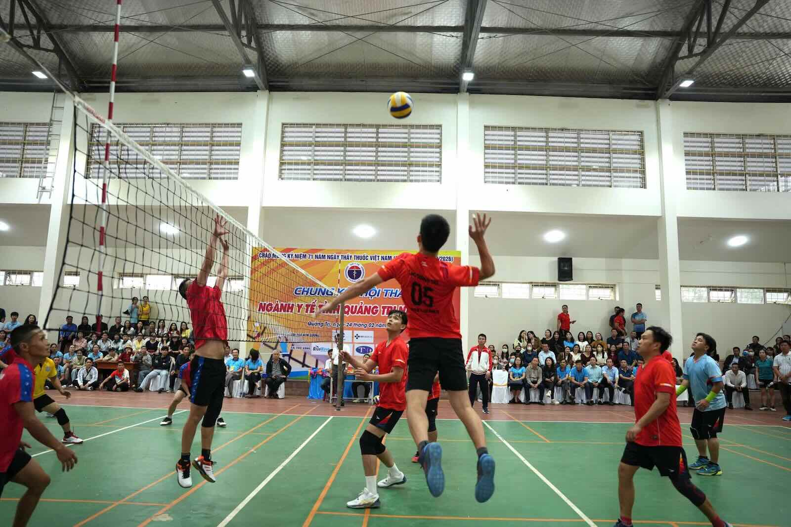 Athletes participating in the Quang Tri Health Sector Sports Festival in 2026. Photo: Nguyen Trung
