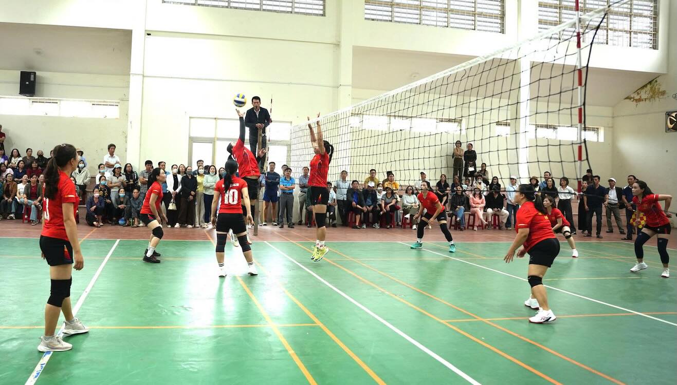 Các vận động viên tham gia Hội thao ngành Y tế tỉnh Quảng Trị năm 2026. Ảnh: Nguyễn Trung