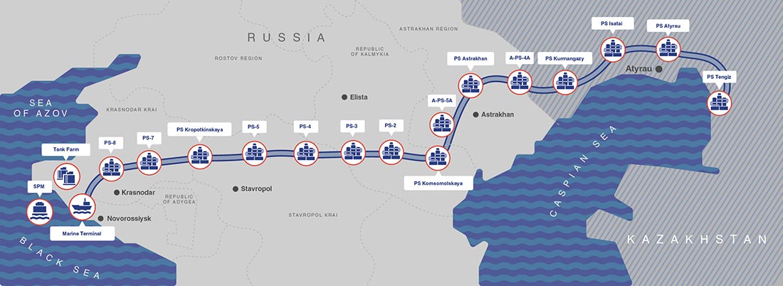 Đường ống dẫn dầu CPC. Ảnh: CPC.ru