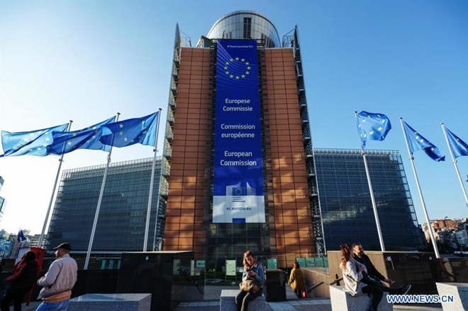 Berlaymont building, headquarters of the European Commission, in Brussels, Belgium. Photo: Xinhua