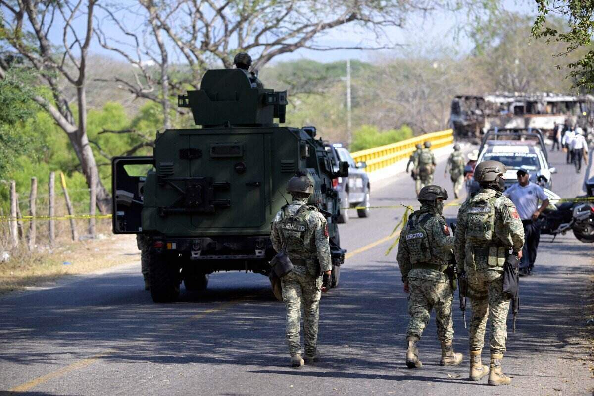 Mexican soldiers on duty. Photo: AFP