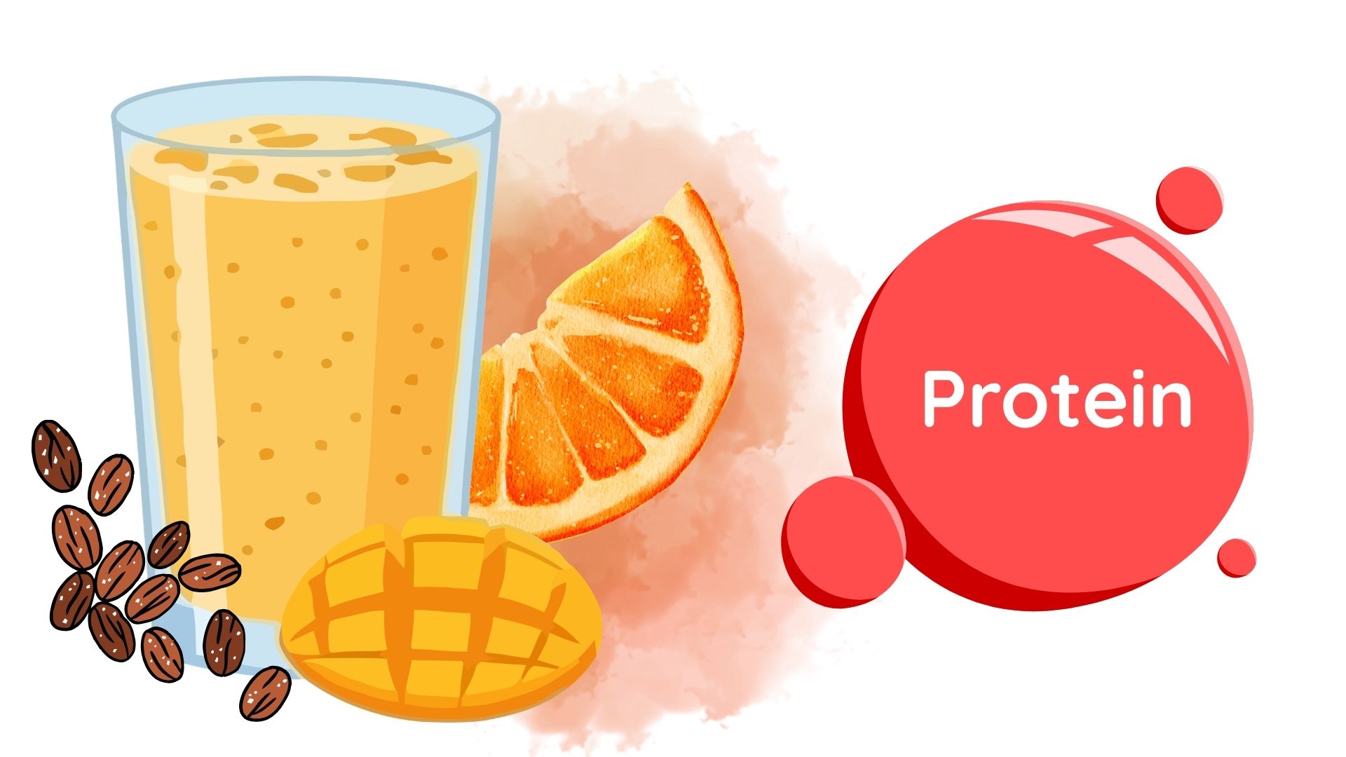 Lime seed, orange, mango smoothie is a protein-rich drink good for health. Graphics: Thanh Thanh
