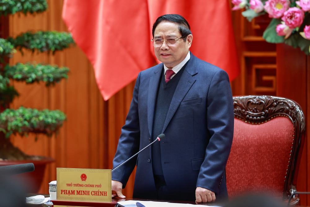 Prime Minister Pham Minh Chinh requested to urgently report to the Standing Committee of the Government on the study, evaluation, and consideration of the proposal to establish a national gold exchange. Photo: Nhat Bac/VGP
