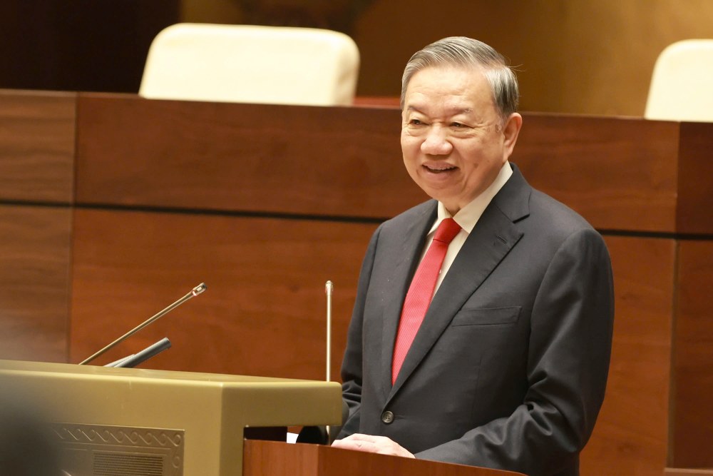 Tổng Bí thư Tô Lâm phát biểu chỉ đạo tại Hội nghị. Ảnh: Hải Nguyễn