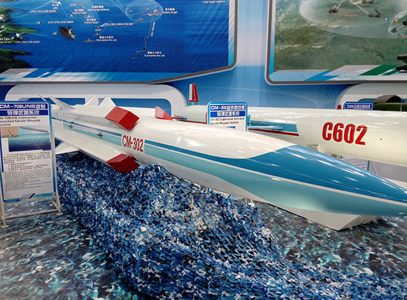 CM-302 missile model that Iran is negotiating to buy from China. Photo: China Daily