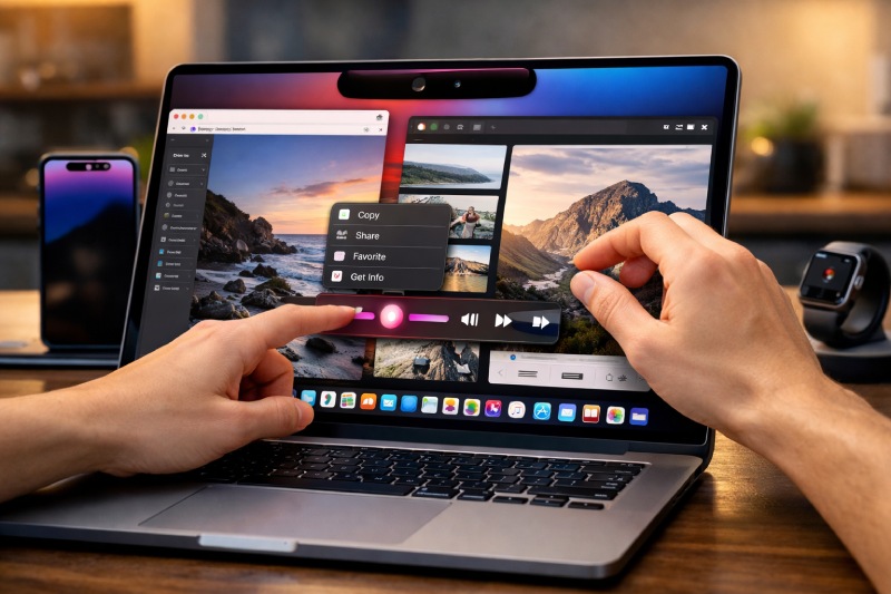 Many leaked information indicate that MacBook Pro will soon be equipped by Apple with a touch screen. Graphics: Quang Minh