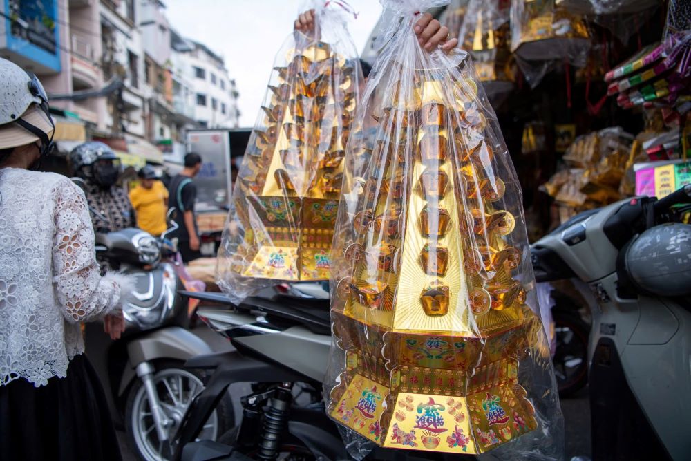   Giá các sản phẩm vàng mã năm nay duy trì mức ổn định. Ảnh: Anh Tú