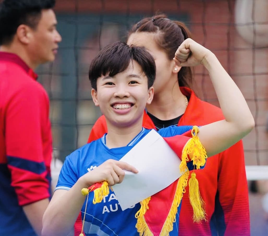 Hanoi women's volleyball players won their first championship in 2026. Photo: Vietnam Volleyball