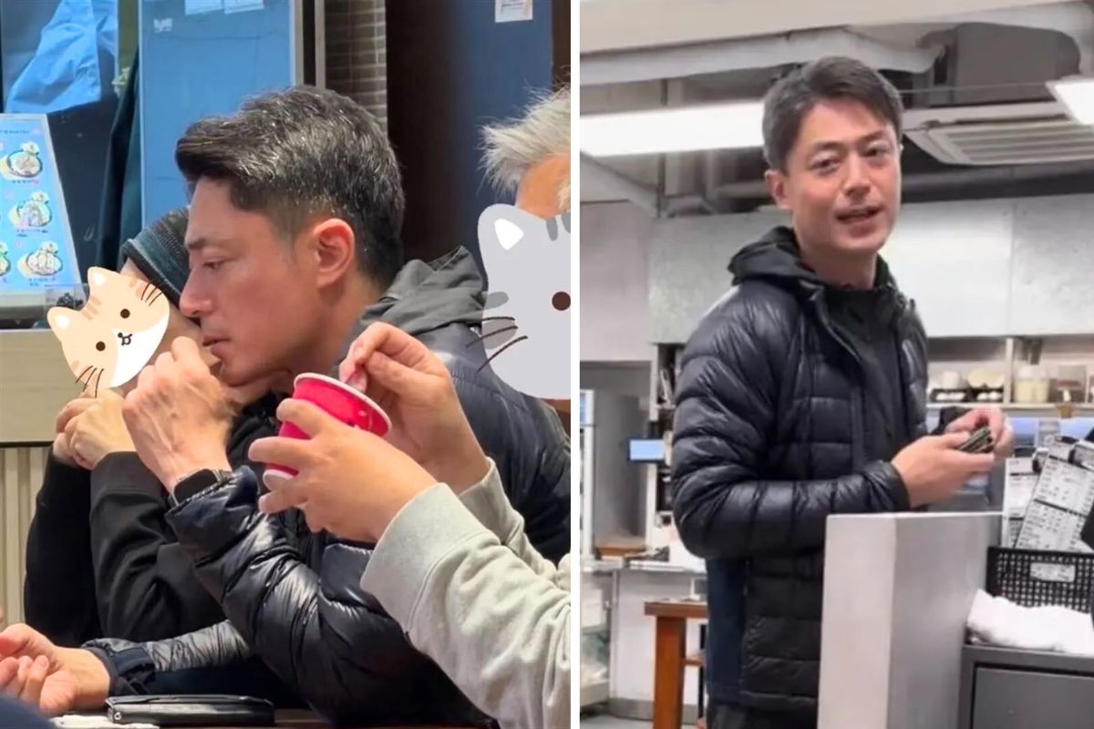 Hoắc Kiến Hoa thường xuyên mặc chiếc áo phao đen quen thuộc khi đi ra ngoài. Ảnh: Xinhua