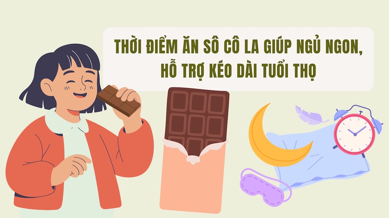 The time to eat chocolate helps sleep well, supports prolonging life