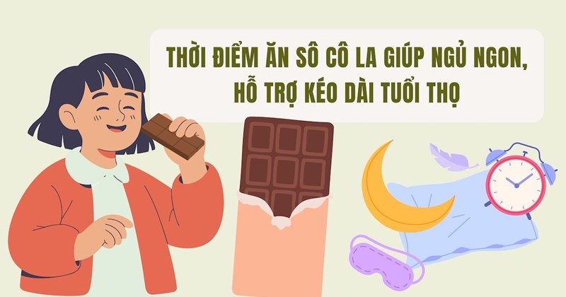 Ăn sô cô la đúng lúc giúp ngủ ngon, kéo dài tuổi thọ