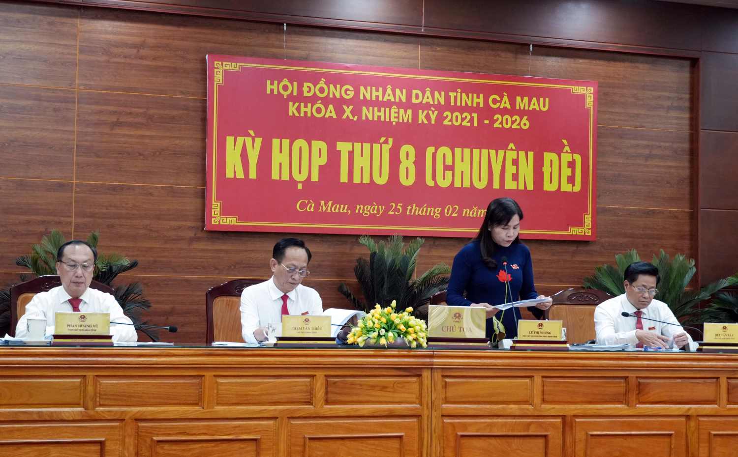 Kỳ họp HĐND chuyên đề tỉnh Cà Mau thông qua quy hoạch tỉnh Cà Mau.Ảnh: Nhật Hồ.